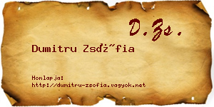 Dumitru Zsófia névjegykártya